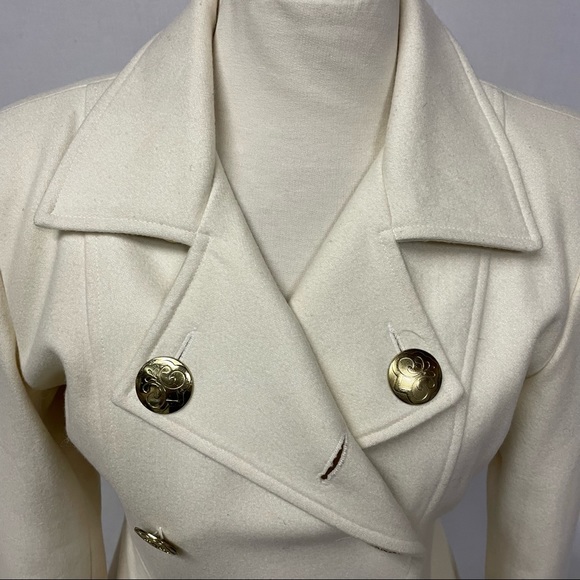 Beyonce Dereon Wool Pea Coat. - Picture 3 of 16